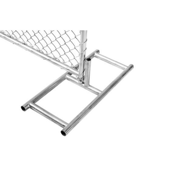 Smooth Surface 8×10 Temporary Construction Fence Panel 6x12 Silver Spray Painted