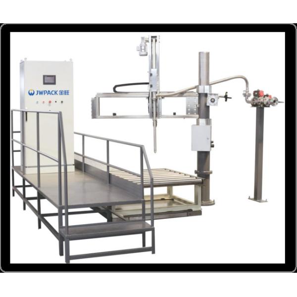 45bph 200L Foaming Automatic Barrel Filling Machine Chemical Bottle Filling
