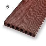 Low Maintenance 3D Composite Decking Waterproof WPC Hollow Decking Panel
