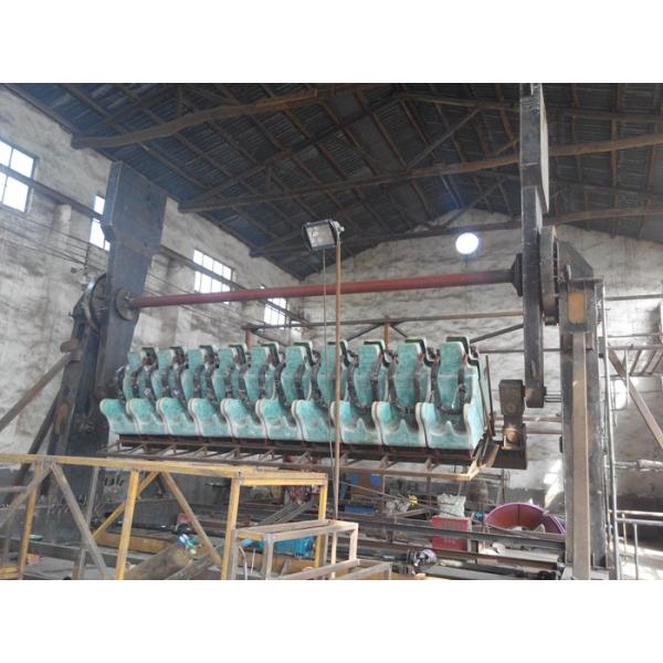 FRP Material Frisbee Carnival Ride , 16 Seats Thrilling Amusement Park Rides