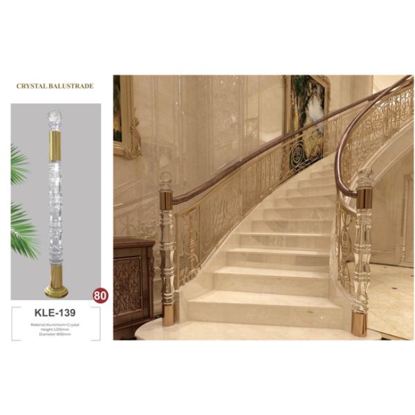 Crystal Hand Railing Acrylic Stair Balustrade Crystal Newel Post Rail Post Acrylic Baluster For Stair Railings