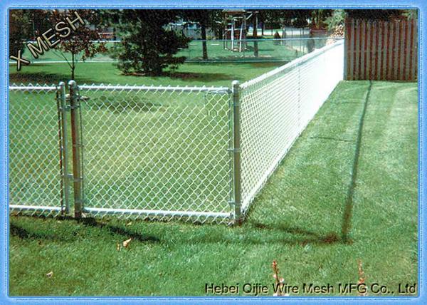 PVC coated chain link fence used for grass fencing