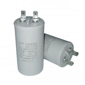 China 6.0mfd 450v Submersible Motor Capacitor CBB60 ROHS Certificated For Water Pump on sale
