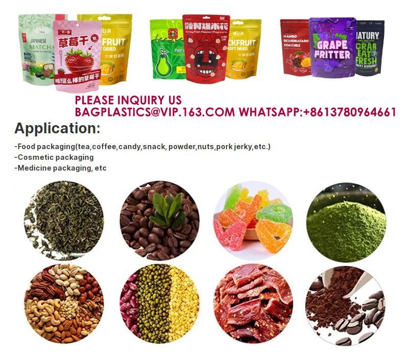 Baggies Edible Packaging Recyclable Stand Up Pouch Gummy Candy Child Proof Mylar Bags