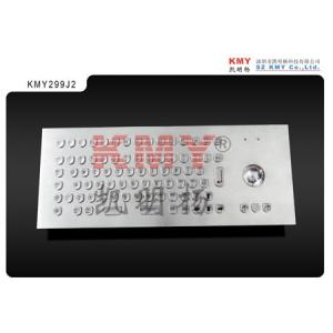 Quality CE ROHS FCC Kiosk Metal Keyboard With Trackball PS2 USB Connector for sale