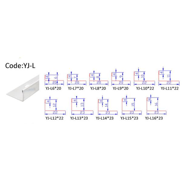 Stainless Steel 201 Expansion Joint Profile Strip 8k Mirror Finish