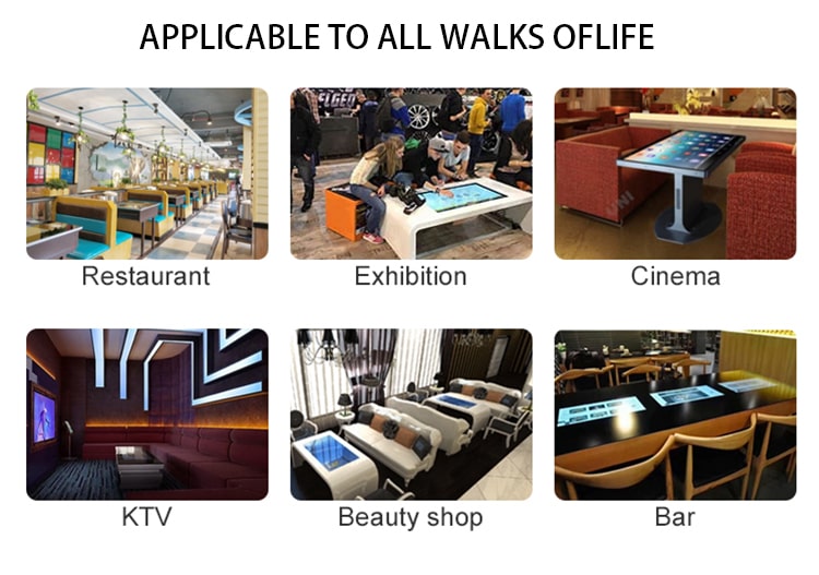 55 Inch 4K Resolution Interactive Touch Table with 32GB Storage