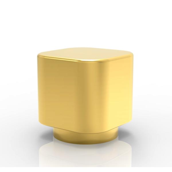 Cosmetic Packaging Customization Zinc Alloy Perfume Cover Gold Plated