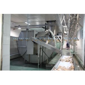 380V Poultry Butcher Machine Spiral Chicken Chiller Machine Customized