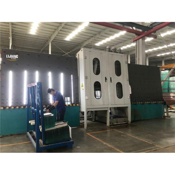 High Speed Vertical Glass Washing Machine Air Drying Machine Frequency Control