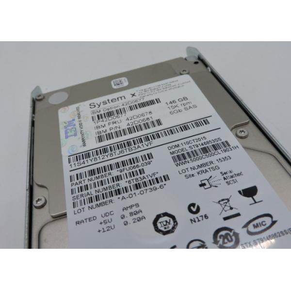 42D0677 IBM Hard Disk 42D0678 42D0681 146GB 2.5inch SAS x3550M3 M2 1 year warranty