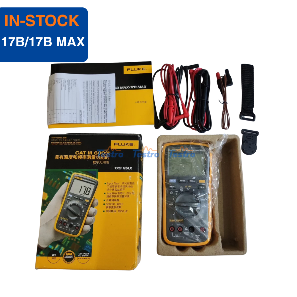 Buy cheap Fluke 17B+ / 17B MAX Digital Multimeter 1000V 10A Backlit LCD CAT III 600V IP40 from wholesalers