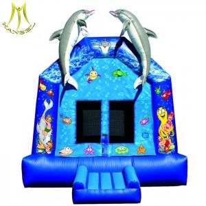 China Hansel kids outdoor inflatable bouncer castle with slides Guangzhou on sale