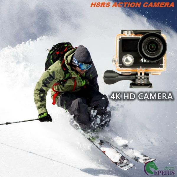 4K Ultra HD Helmet Sports 360 Recording Camera Dual Screen With Remote Control