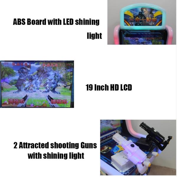 Coin Pusher Electronic Kids Game Machine Indoor Shooting Game Simulator