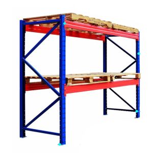 Quality 1000kg Factory Pallet Racking Blue Adjustable Metal Shelves for sale