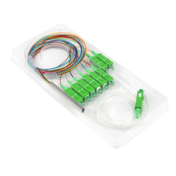 Micro Mini Module Fiber Optic Splitter FTTH 1x6 SC APC With 1260nm Wavelength