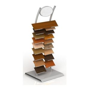 Buy cheap High End Durable Wood Metal Display Fixtures Tile Display Rack Flooring Standing from wholesalers