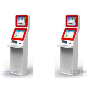 Quality 17inch Touch Screen Dual Screen LCD Monitor Self Service Information Kiosk for sale