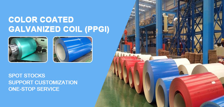Color Coating Steel Coil Galvanized Steel with Thickness 0.12-3mm