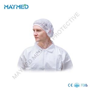 China Colorful Disposable PP Non Woven Mob Cap anti duty against  hair hear protective mushroom caps ISO13485 on sale
