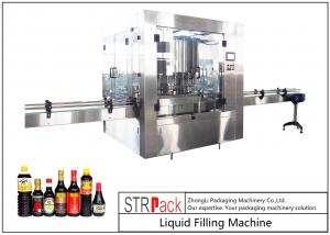China 24 Head Nozzle Automatic Liquid Filling Machine For 0.5 - 2L Wine / Soy Sauce on sale