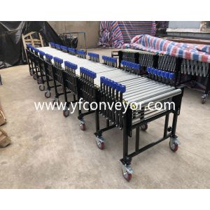 Flexible Powered Roller Conveyor with side guardrail
