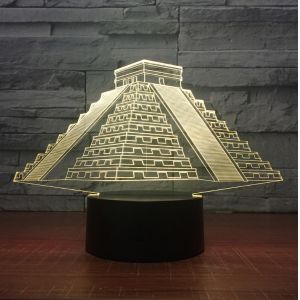 Buy cheap Pyramid 7 Colors Change 3D LED Night Light with Remote Control Ideal For from wholesalers