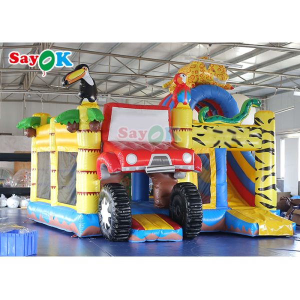 Custom White Inflatable Bounce Castle Party Wedding Bouncer House And Slide Combo