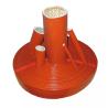 80mm Silicone Rubber Coated Fiberglass Braided Sleeve Fireproof Heat Insulation for sale