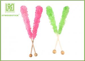 Quality Craft Ideas Decorative Popsicle Sticks , Natural Wood Color Candy Floss Sticks Sterile for sale