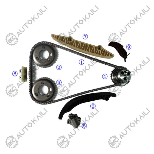 Plastic PA66 / PA46 Timing Chain Kit For FORD TRANSIT V 347 TDCI TDCI Diesel V