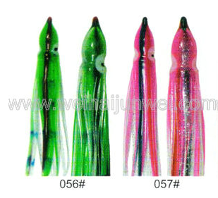 Soft squid skirt fishing lure color: 56#~67# size:3"~15"