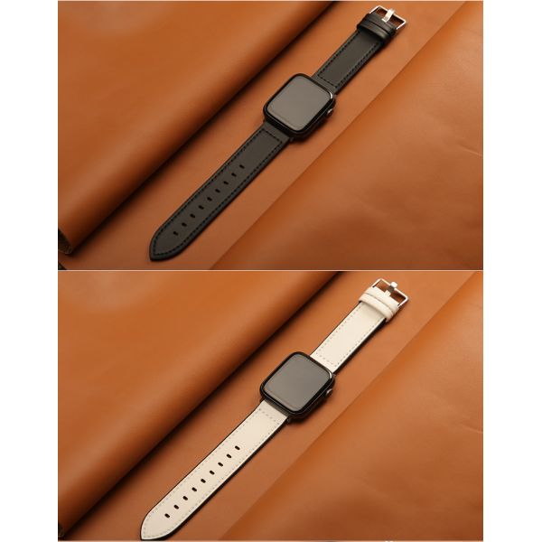 22mm Silicone Leather Watch Strap for iWatch Series 6 5 4 3 2 1 SE Luxury and Durable