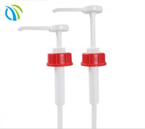 Quality 750ml  28mm Syrup Bottle Pump 28/415 white tube coconut blueberry for sale
