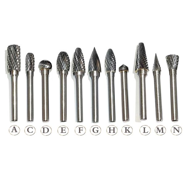 Tungsten Carbide Cutting Burs Solid Rotary Carbide Burr Set for Grinding