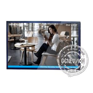 Quality 16.7M 55&quot; Digital Wall Mounted Advertising Display with Black Full Toughened Glass for sale