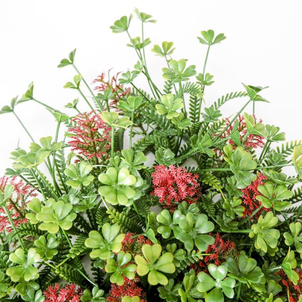 PE Plastic Greenery Artificial Grass Wall Panels Backdrop 30mm For Indoor Decor