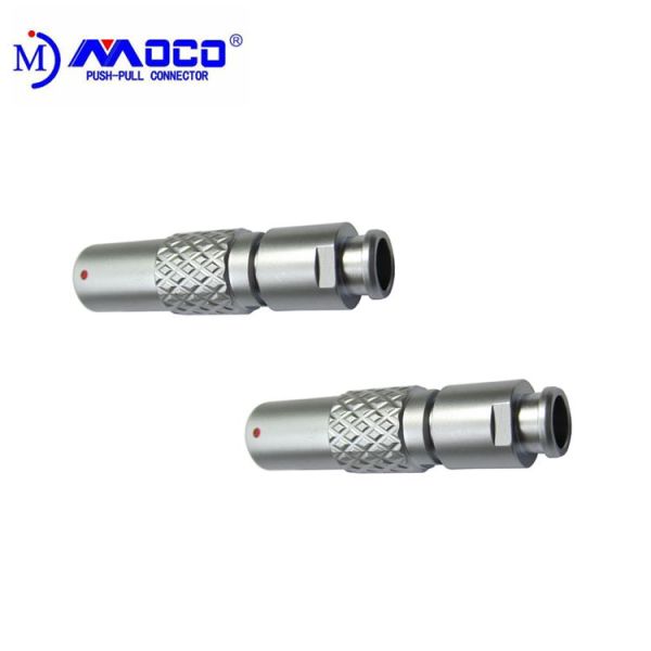 Metal Straight Automotive FGG Circular Push Pull Connectors