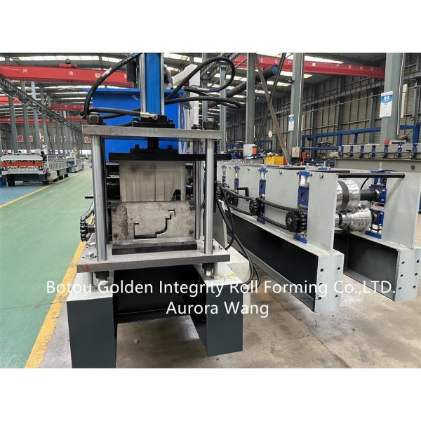 Buy Aluminium Gutter Roll Forming Machine 100-300mm Material Width at wholesale prices