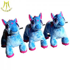Quality Hansel stuffed  toys stuffed animals for mall and plush ride on robot sale with electrical toy animal scooter for sale