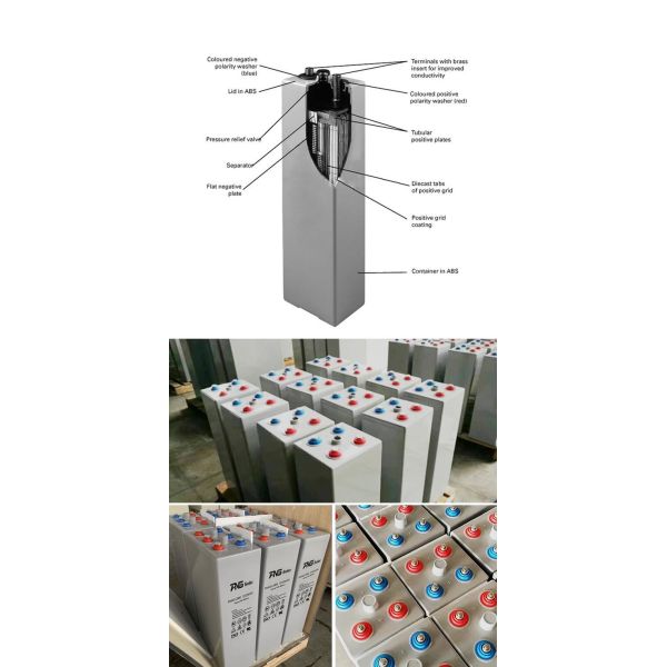 2V 3000AH Rechargeable Solar Tubular Gel Battery Solar Panel Solar Energy System