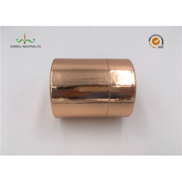 Brown Color Custom Cardboard Tube Packaging Paper Cylinder Box SGS ISO RoHs