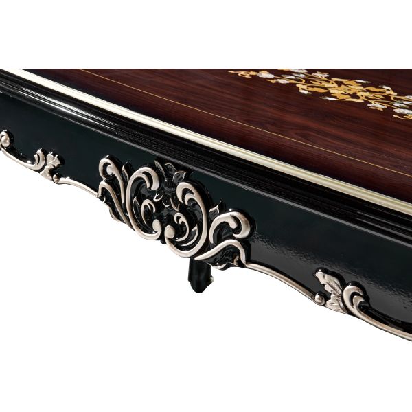 MDF Carving Baking Paint Process Minimalist Dining Table