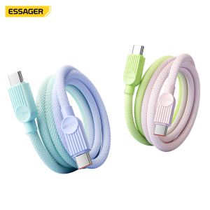 Buy cheap ESSAGER ES-X73 3A PD 60W Type C Fast Charging Data Cable, 1M 2M Colorful Braided from wholesalers