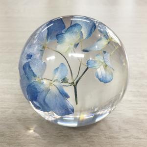 China Home decoration craft acrylic paperweight with real flower inside dry flowers for resin art crystal paperweights on sale