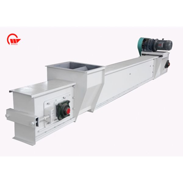 Powder / Granular Materials Grain Chain Conveyor , Horizontal Grain Handling Equipment