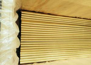 Quality Inside Cleaned Brass Round Tubing , Steam Ejector Copper Nickel Alloy Tubing for sale