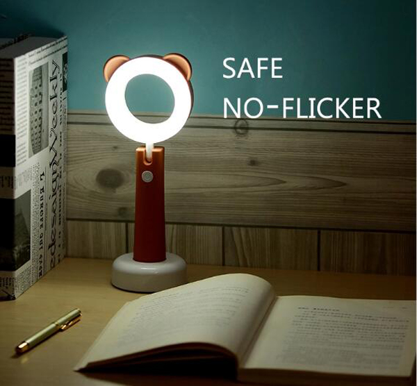 Warm and White Cute Pet LED Eye-protecting Desk Lamp USB Reading Table Lamp For Children