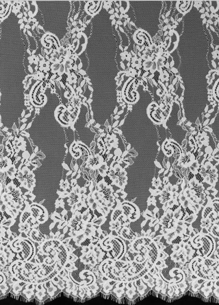 Buy 2017 Fancy Lace /Eyelash Lace Fabirc / French Lace Fabric/ Bridal Dress Fabric  in Ivory/Black Color at wholesale prices
